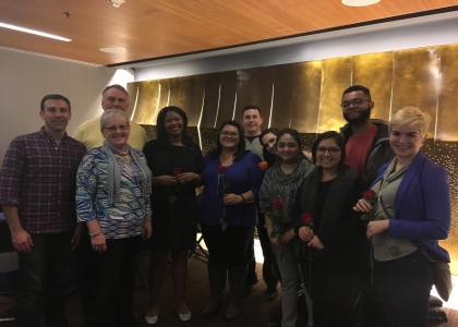 group of people smiling