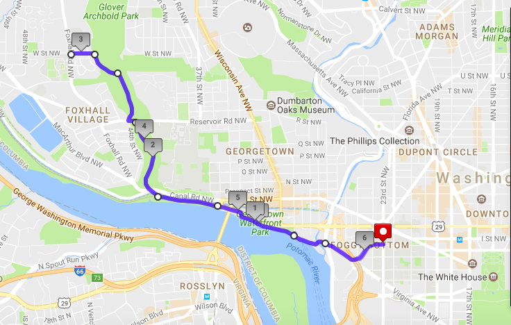 Monday: The Vern Via Georgetown Heritage Trail (6 miles)