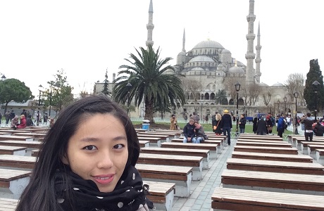 Shirley on a study abroad trip to Turkey