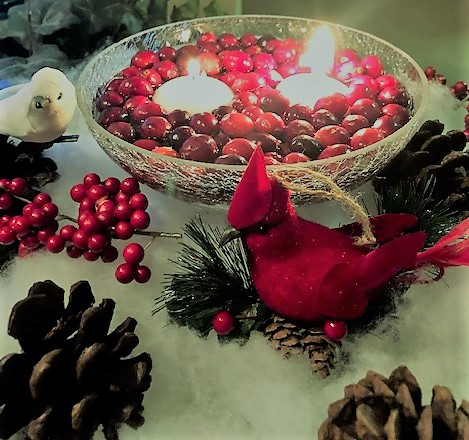 Toby's Cranberry Centerpeice